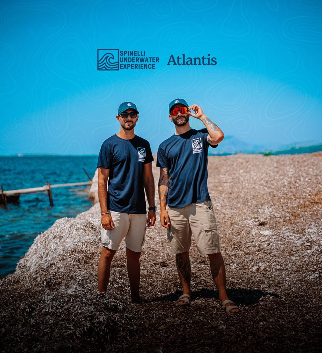 Underwater Experiences crew wearing Atlantis gear