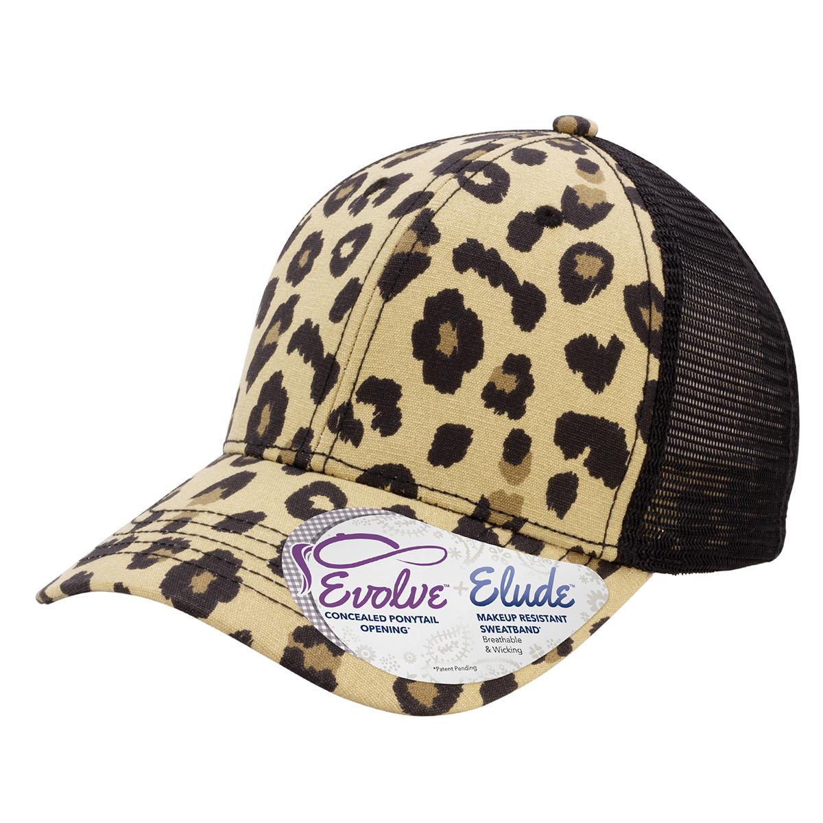 Infinity Her CHARLIE women’s hat close-up leopard print detail